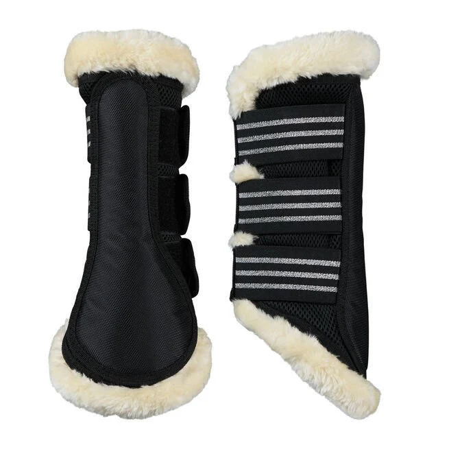 Horze Lincoln Brushing Boots with Fur - Image 3